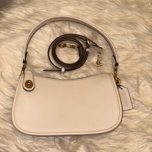 Coach ‘Swinger Leather mini Shoulder Bag in Creme